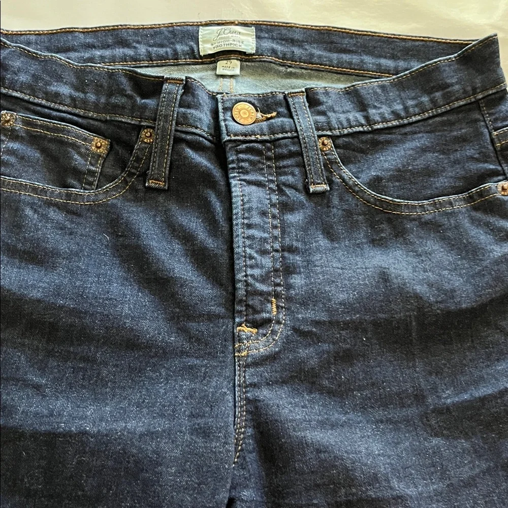 J. Crew 9” High Rise Toothpick Skinny Size 29